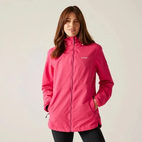BRAND NEW REGATTA WOMEN'S HAMARA IV WATERPROOF JACKET IN POP PINK - UK 12