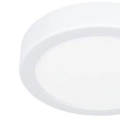 BOXED EGLO FUEVA 6 IP44 LED CCT PLASTIC CEILING LIGHT (D) 16.6CM WHITE