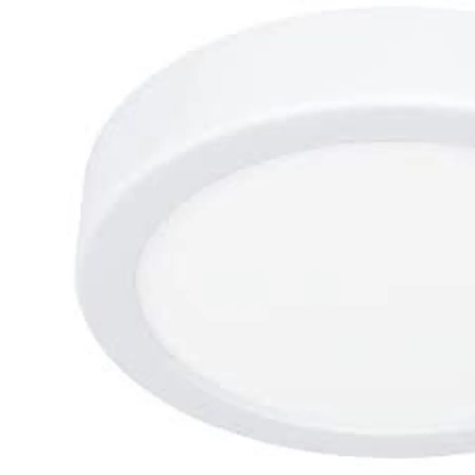 BOXED EGLO FUEVA 6 IP44 LED CCT PLASTIC CEILING LIGHT (D) 16.6CM WHITE