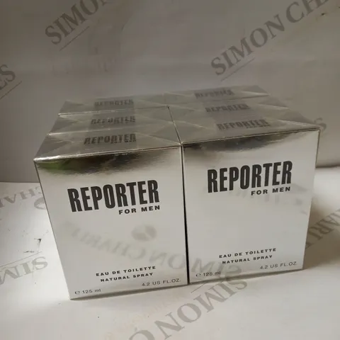 LOT OF 6 X 125ML REPORTER FOR MEN EAU DE TOILETTE