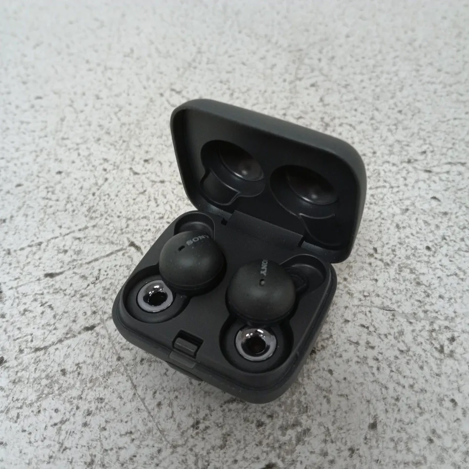 SONY WIRELESS IN-EAR HEADPHONES (EARBUDS) WITH CHARGING CASE – BLACK