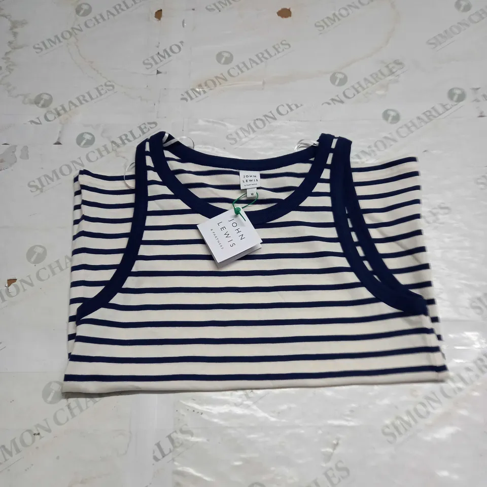 JOHN LEWIS VEST TOP  SIZE 10