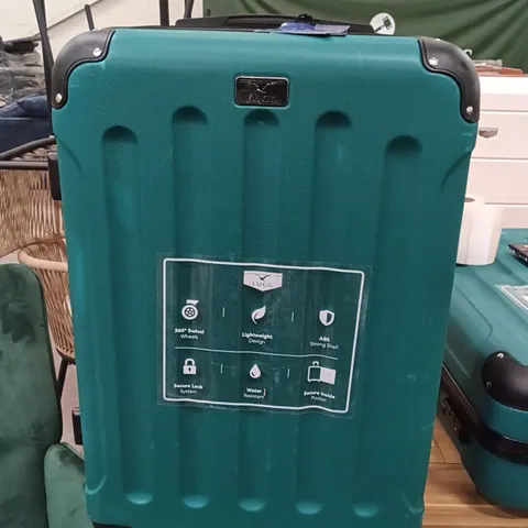 UNBOXED KEPLIN LUGG 24 INCH TRAVEL SUITCASE GREEN COLOUR 