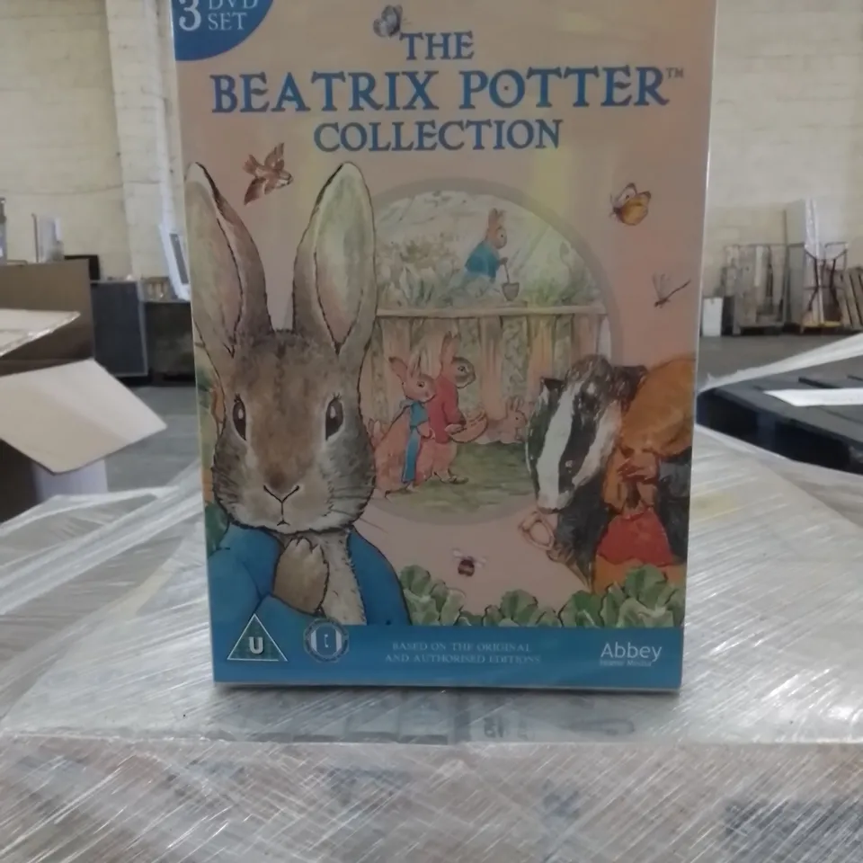 PALLET CONTAINING APPROX 50 X SEALED THE BEATRIX POTTER COLLECTION 3 DVD SETS 