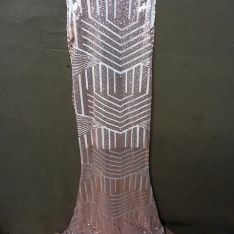 GOLD SEQUIN OCCASIONAL DRESS - SIZE UNSPECIFIED
