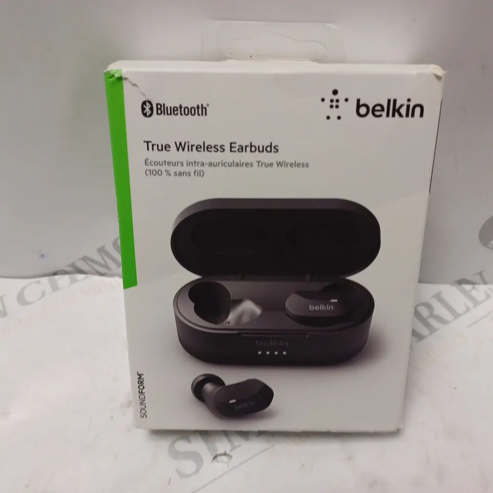 BELKIN TRUE WIRELESS EARBUDS IN BLACK