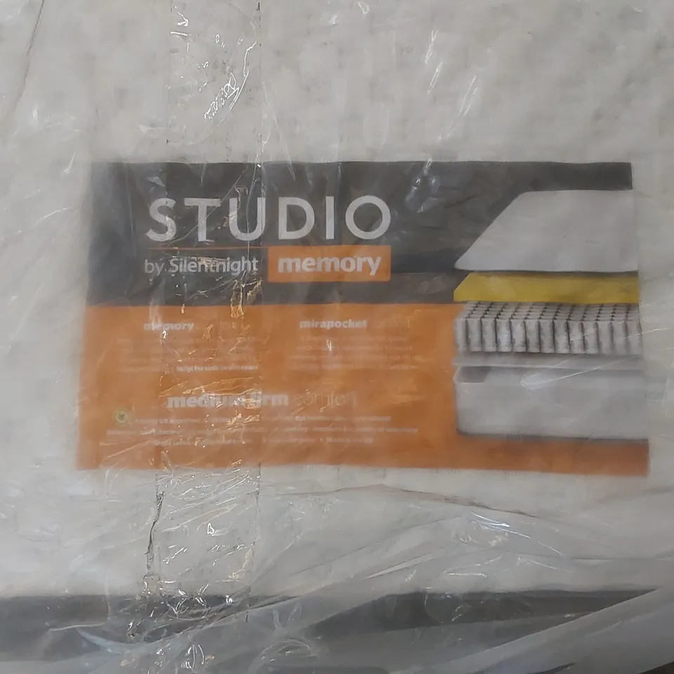 QUALITY BAGGED SILENTNIGHT STUDIO 4'6" DOUBLE MEMORY MATTRESS 