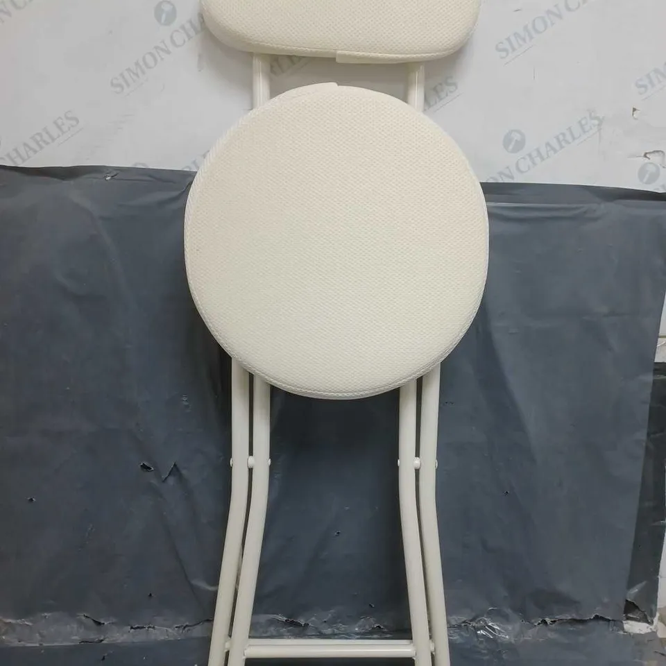 UNBRANDED PADDED WHITE CHAIR - COLLECTION ONLY