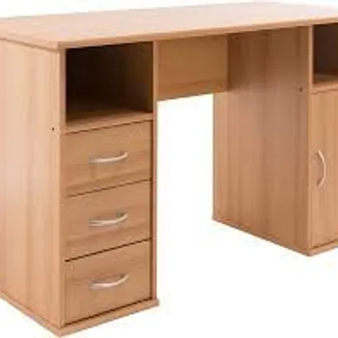 BOXED ALPHASON AW12010 MARYLAND COMPUTER DESK, 1200 x 600mm - BEECH (1 BOX)