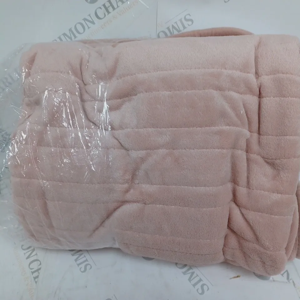 COZEE HOME HEATED BLANKET IN PINK