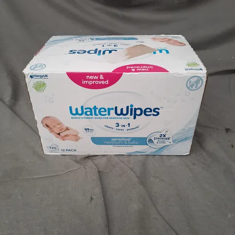 BOXED WATER WIPES SENSITIVE NEWBORN & BABY WIPES - 12 PACK