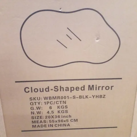 BOXED CLOUD-SHAPED MIRROR