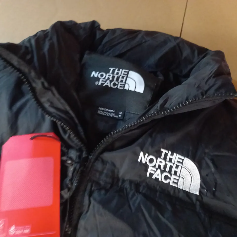 NORTH FACE PADDED BLACK COAT - M