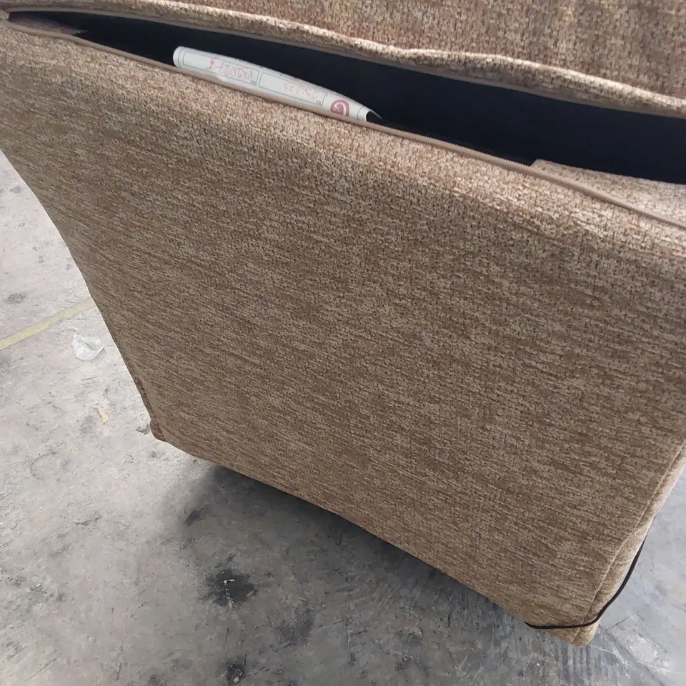 QUALITY BRITISH DESIGNER G PLAN MALVERPOWER DUEL ELEVATE EASY CHAIR BOUCLE COCOA FABRIC 