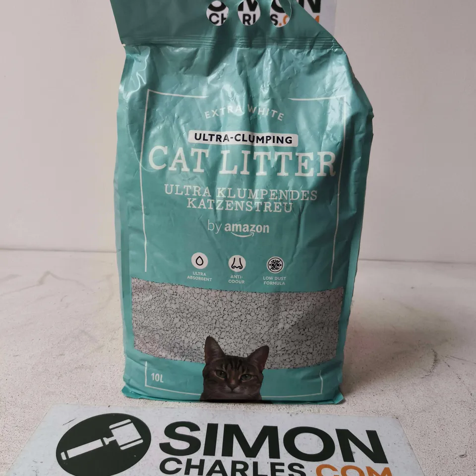 CAT LITTER – ULTRA-CLUMPING, EXTRA WHITE – 10L (AMAZON)