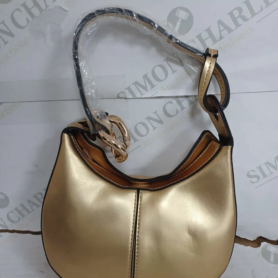 TOPSHOP GOLDEN SHORT HANDLE BAG