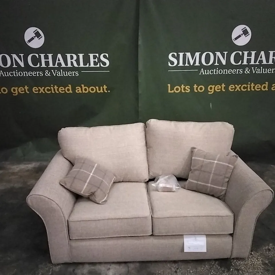 QUALITY DESIGNER ALSOP 2 SEATER FABRIC SOFA