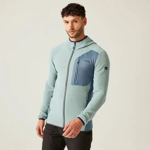 REGATTA MENS LAKEWRIGHT HOODED FULL ZIP FLEECE SIZE L