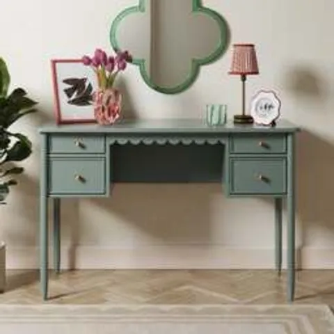 BOXED DUNELM REMI DRESSING TABLE- GREEN (1 BOX)