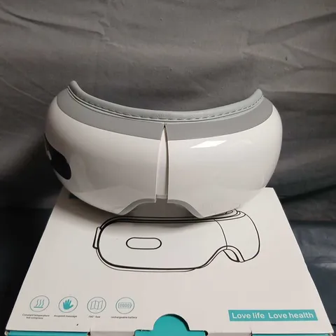 EYE MASSAGER – WIRELESS RECHARGEABLE, HEAT & AIR PRESSURE MASSAGE (BOXED)