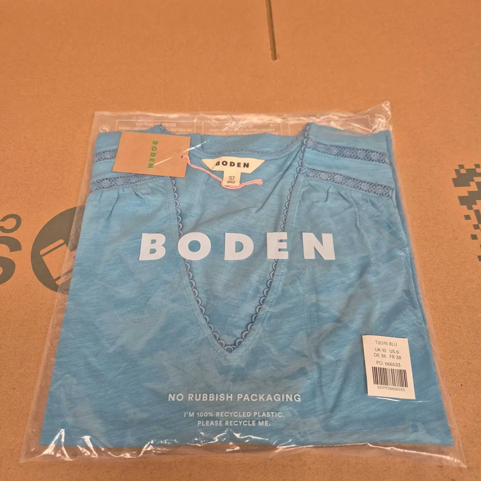 BODEN WOMENS TOP IN BLUE – UK 10