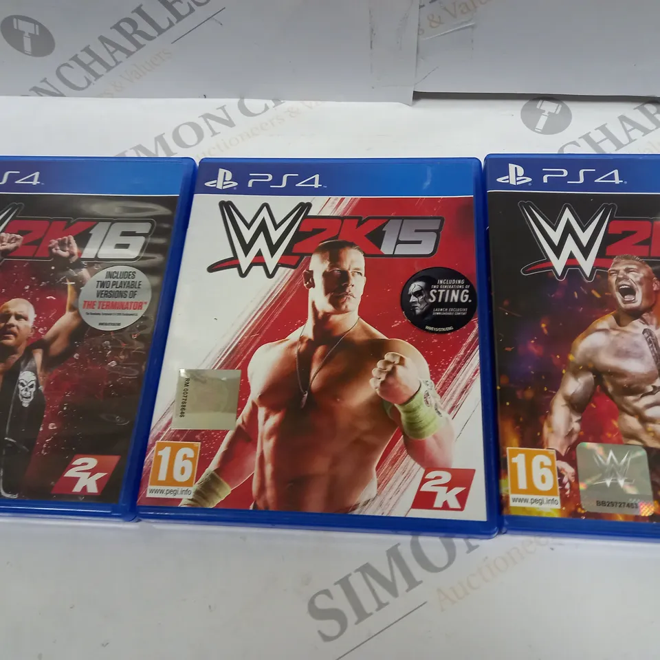 LOT OF 3 WWE 2K WRESTLING GAMES 