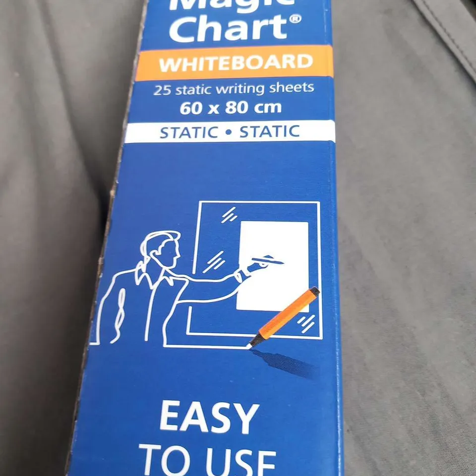 FOUR BOXED LEGAMASTER MAGIC CHART WHITEBOARD 25 STATIC WRITING SHEETS 60 X 80CM 