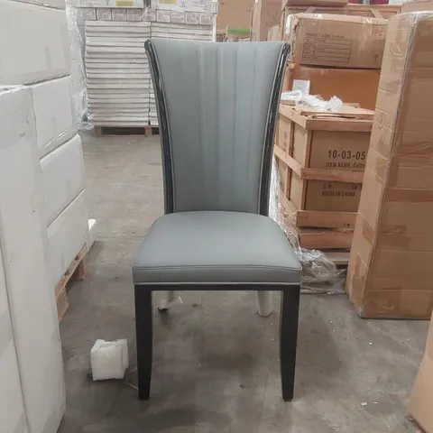 DESIGNER FAUX LEATHER UPHOLSTERED DINING CHAIR