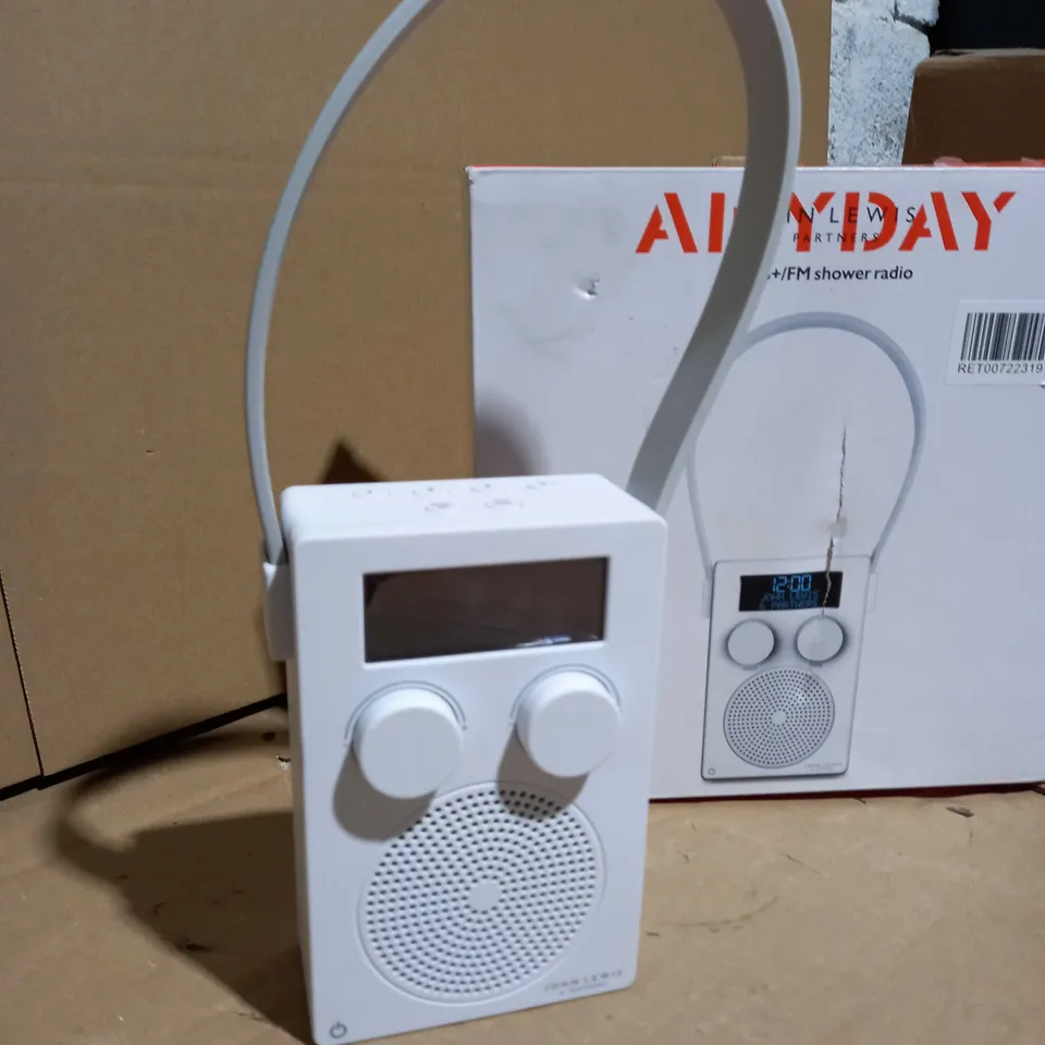 JOHN LEWIS ANYDAY DAB+/FM SHOWER RADIO  