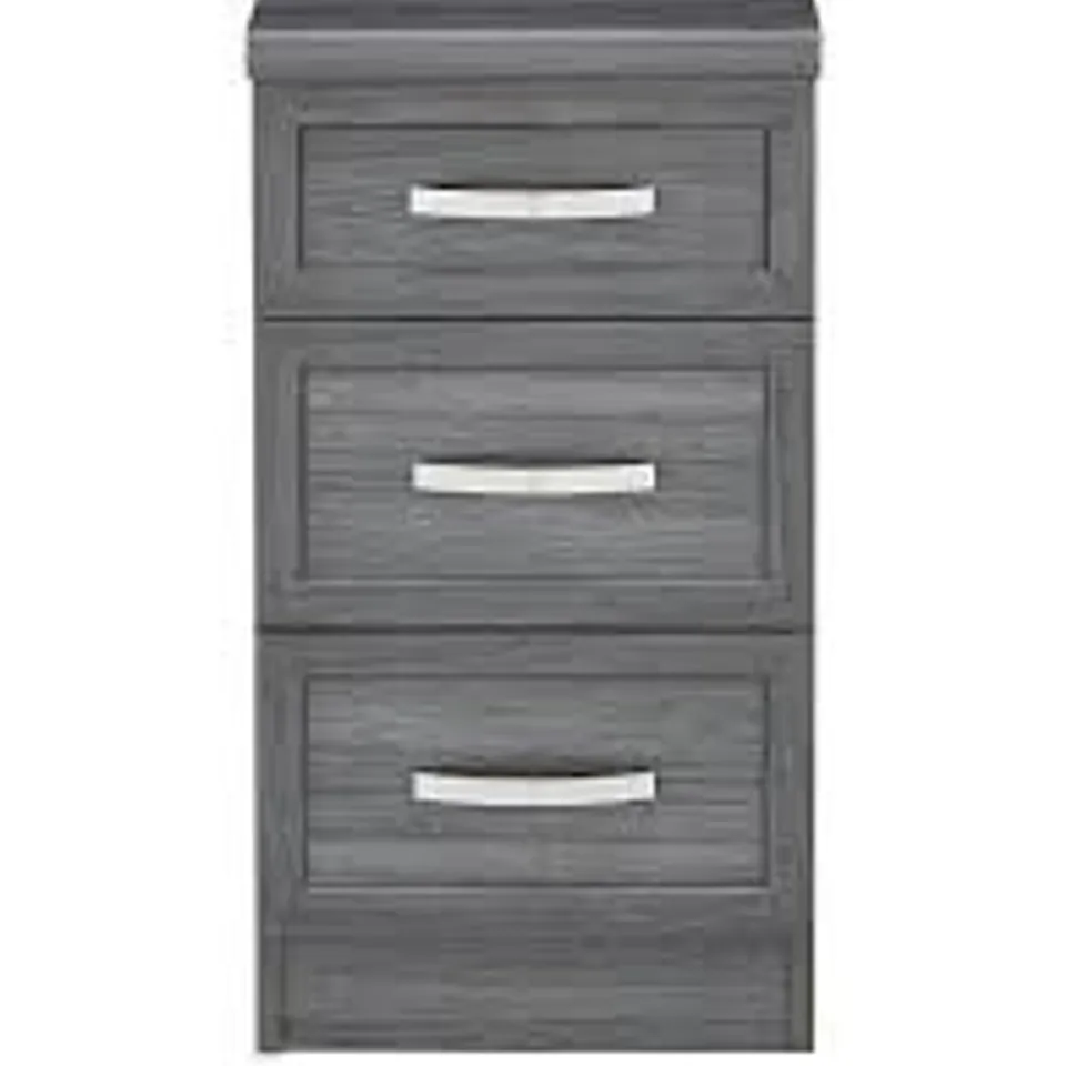 CAMBERLEY 3 DRAWER GRADUATED BEDSIDE CHEST BOXED - COLLECTION ONLY  RRP £69