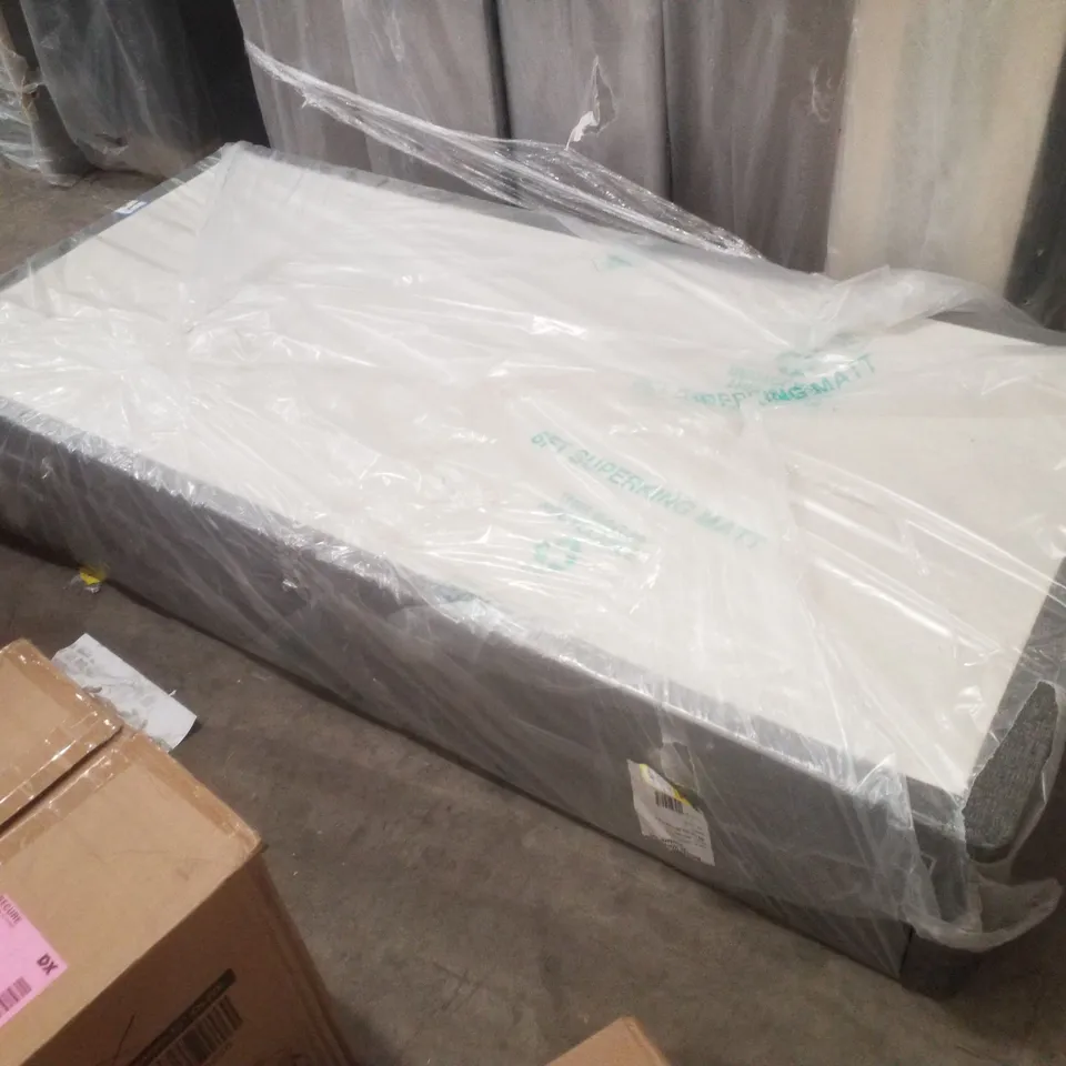 BAGGED BEDMASTER 3FT SINGLE UNIVERSAL DIVAN BASE - 2 DRAWER - GREY