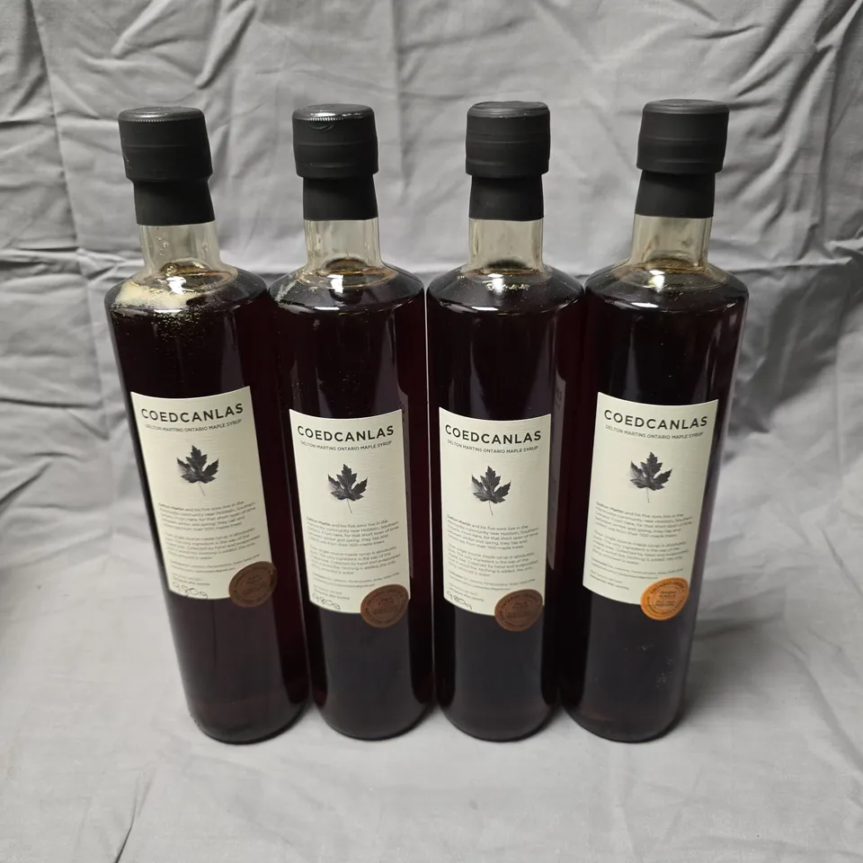 4 X COEDCANLAS ONTARIO MAPLE SYRUP 