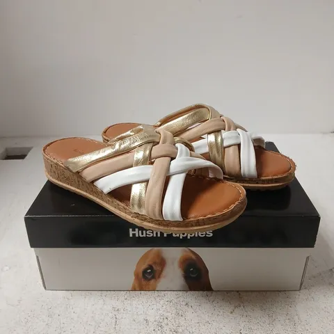 HUSH PUPPIES ALYSSA SANDAL GOLD MULTI β WOMEN UK 6
