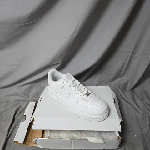 NIKE AIR FORCE 1 '07 WHITE SNEAKERS – MEN'S UK 7.5