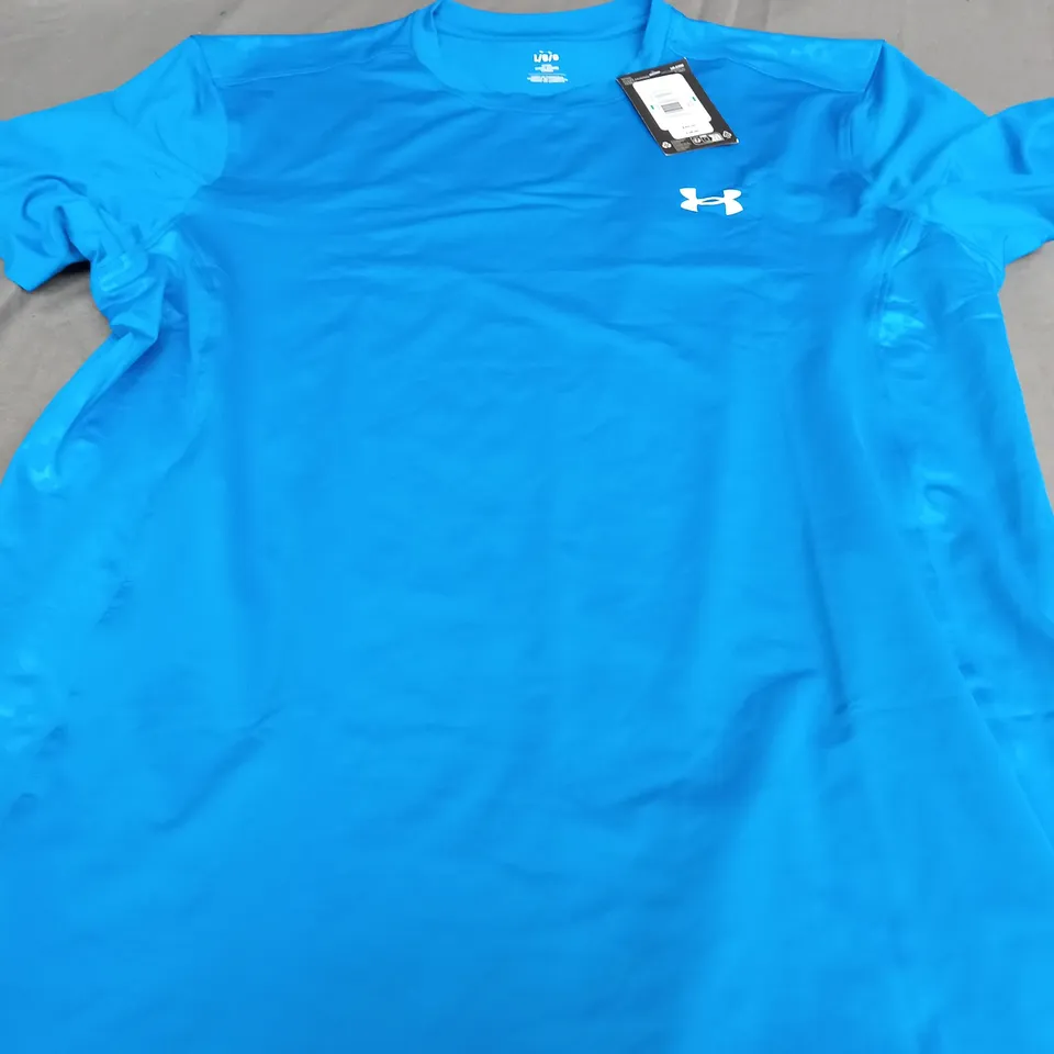 UNDER ARMOUR BRIGHT BLUE T-SHIRT - LARGE