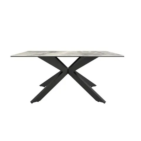 BOXED INDUS VALLEY APOLLO GREY DINING TABLE (2 BOXES)