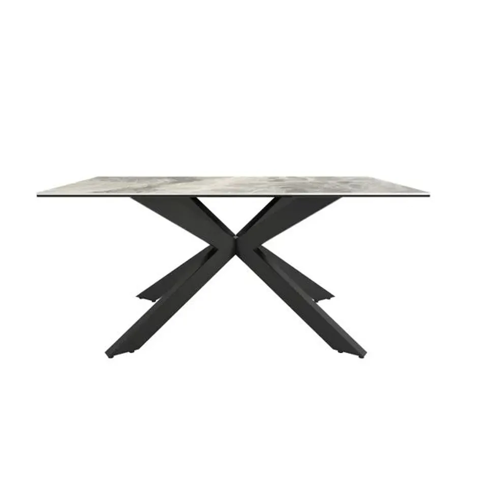 BOXED INDUS VALLEY APOLLO GREY DINING TABLE (2 BOXES)