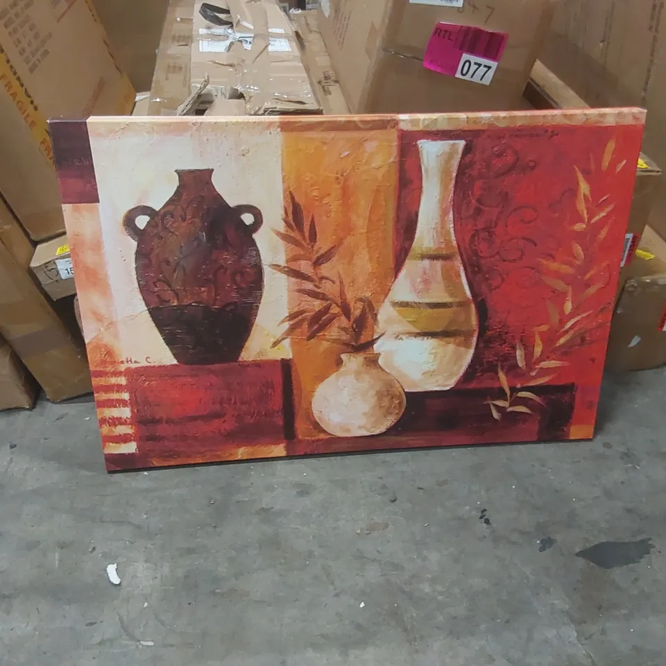 BOXED SPICE VASES I (NB) BY MARIETTA COHEN - WRAPPED CANVAS ART PRINTS