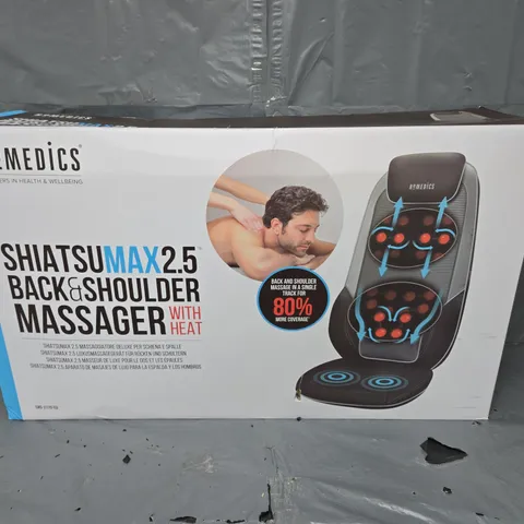 BOXED HOMEDICS SHIATSU MAX 2.5 BACK AND SHOULDER MASSAGER WITH HEAT CBS-2170-GB