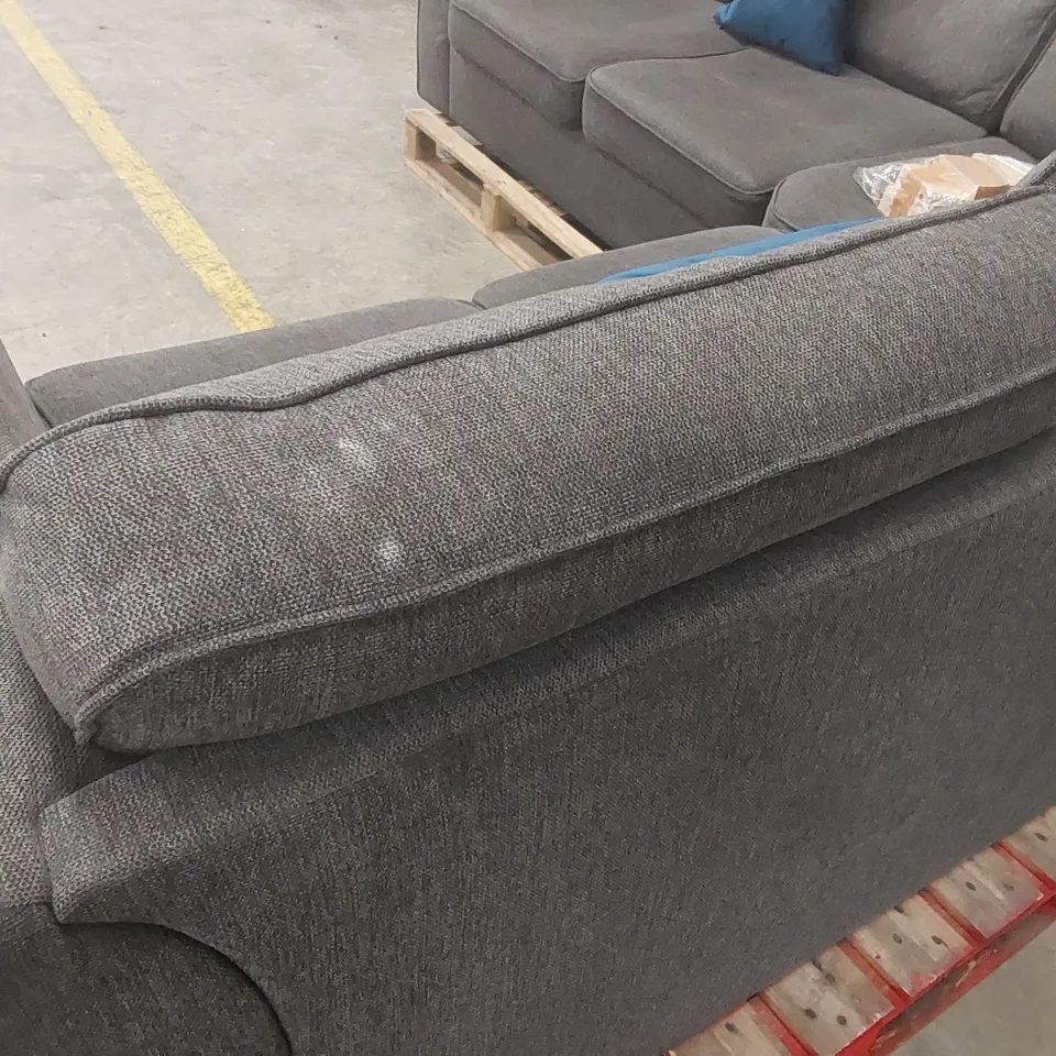 QUALITY DESIGNER FABRIC UPHOLSTERED CORNER SOFA