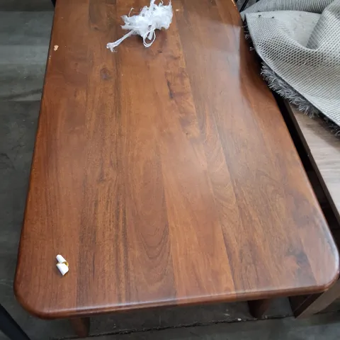 ADALHI SOLID WOOD COFFEE TABLE WALNUT