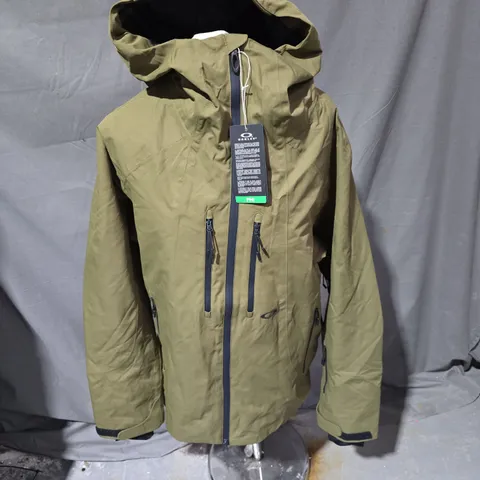 OAKLEY KENDALL RC SHELL JACKET 2.0 IN ARMY GREEN - SMALL