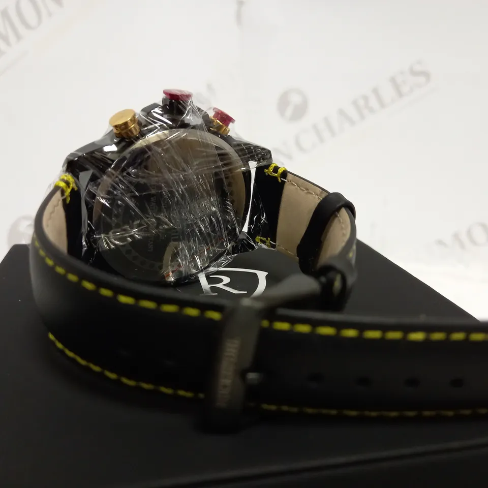 RUCKSTUHL CHRONOGRAPH LEATHER STRAP WATCH RRP £560