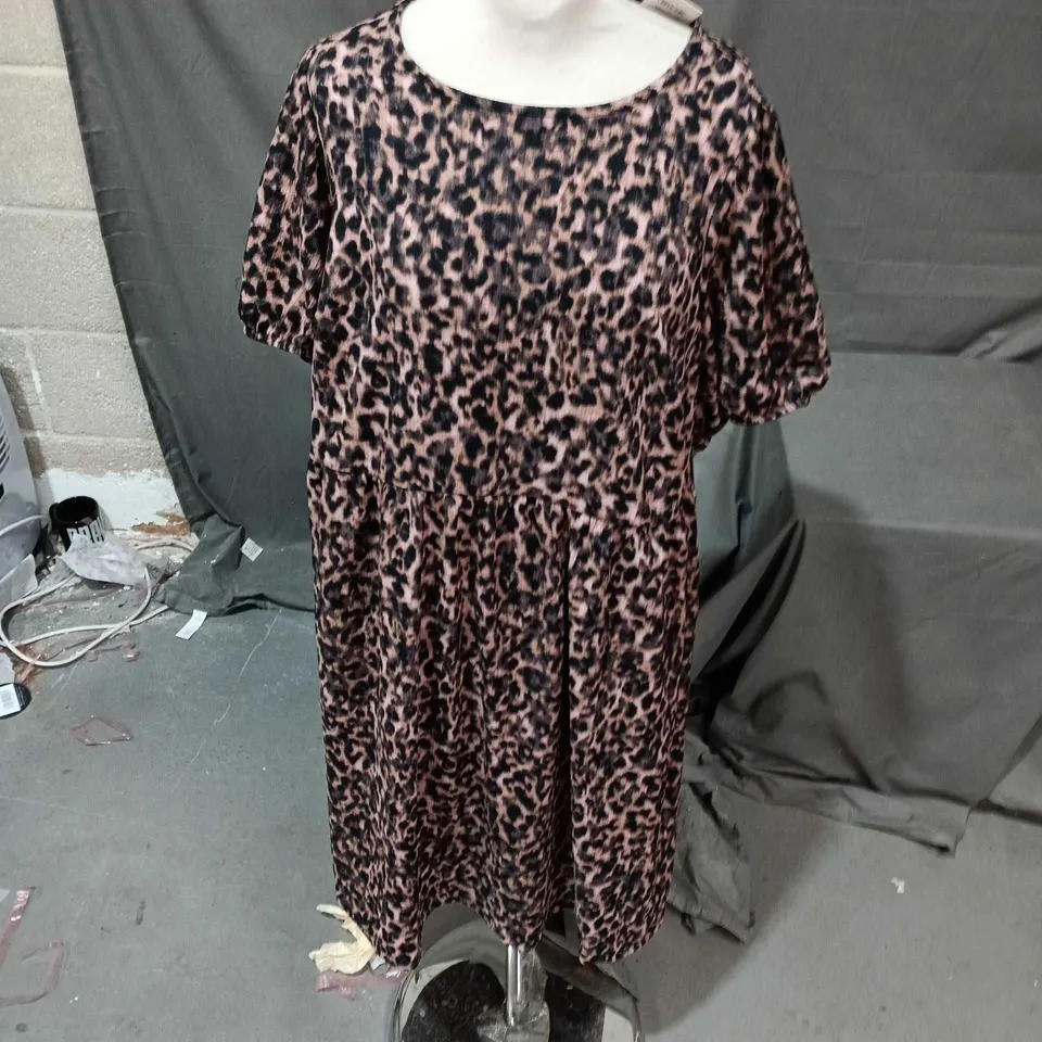 LEOPARD PRINT DRESS - WOMEN'S CLOTHING UK20