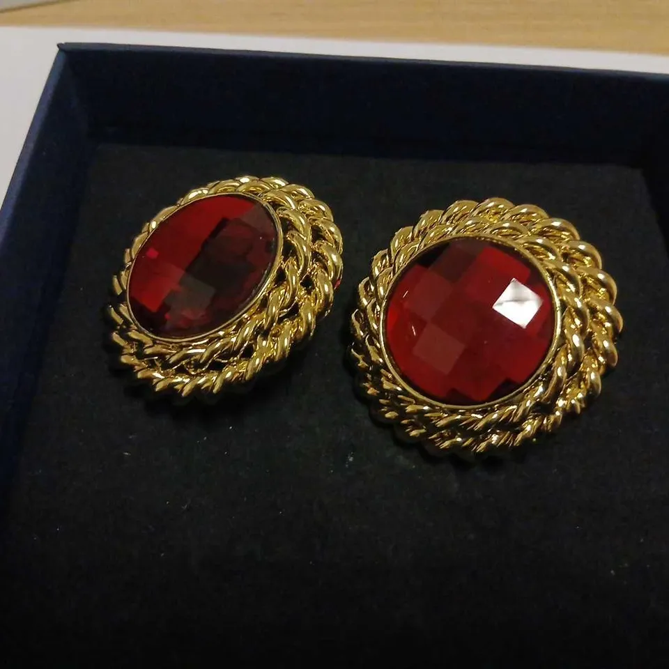 BUTLER & WILSON FRENCH STYLE CLIP ON EARRINGS