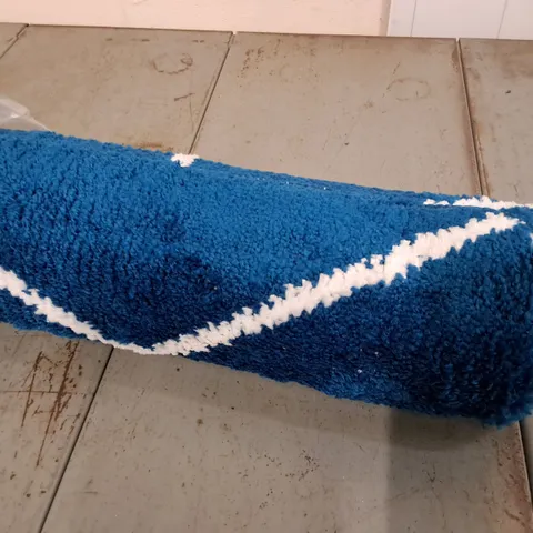 BRAND NEW PACO KAUNAS RUG IN BLUE - 80X150CM