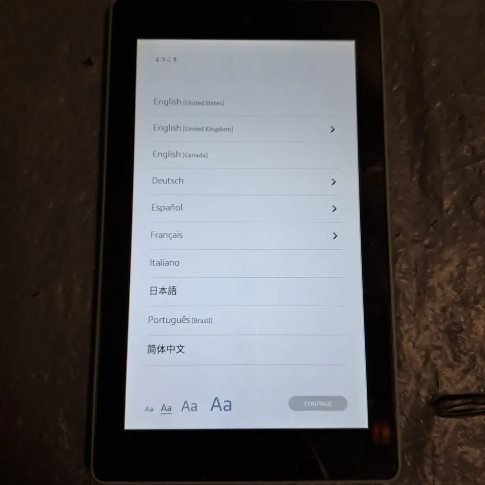 UNBOXED AMAZON FIRE TABLET IN SAGE - M8S26G
