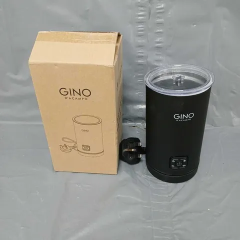 BOXED GINO D'ACAMPO RUBBERIZED MILK FROTHER IN BLACK