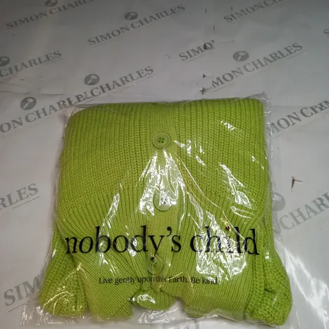 BAGGED NOBODYS CHILD SHORT SLEEVE COTTON CARDIGAN SIZE 8-10 