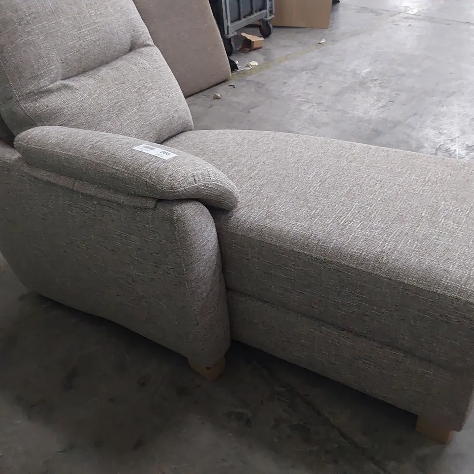 QUALITY BRITISH DESIGNER G PLAN SPENCER LH CHAISE SECTION SPARROW FABRIC 